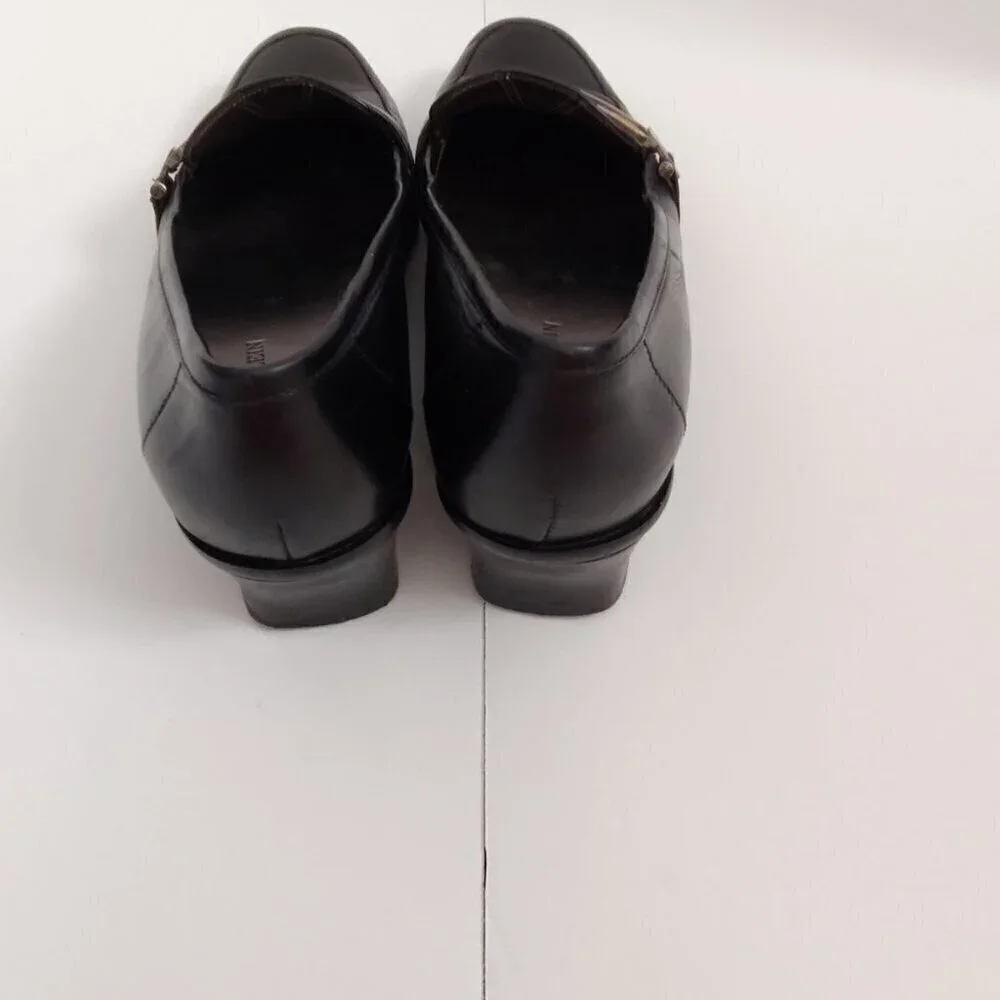 Anne Klein iFlex Black Leather Loafers